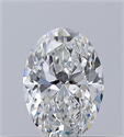Natural Diamond 0.40 Carats, Oval with  Cut, E Color, VVS2 Clarity and Certified by GIA