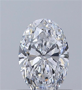 Picture of Natural Diamond 0.54 Carats, Oval with  Cut, D Color, VVS2 Clarity and Certified by GIA