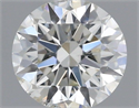 Natural Diamond 0.40 Carats, Round with Excellent Cut, H Color, SI1 Clarity and Certified by IGI