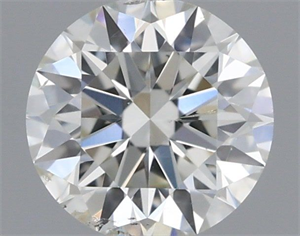Picture of Natural Diamond 0.40 Carats, Round with Excellent Cut, H Color, SI1 Clarity and Certified by IGI
