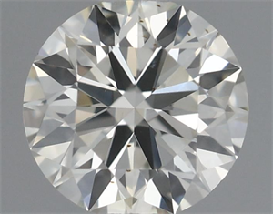 Picture of Natural Diamond 0.40 Carats, Round with Excellent Cut, J Color, VS2 Clarity and Certified by IGI
