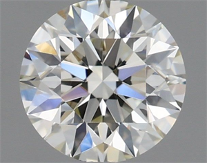 Picture of Natural Diamond 0.44 Carats, Round with Excellent Cut, J Color, VVS2 Clarity and Certified by IGI