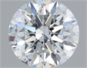 Natural Diamond 0.71 Carats, Round with Excellent Cut, F Color, SI2 Clarity and Certified by IGI