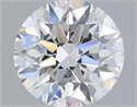 Natural Diamond 0.52 Carats, Round with Excellent Cut, D Color, SI1 Clarity and Certified by IGI
