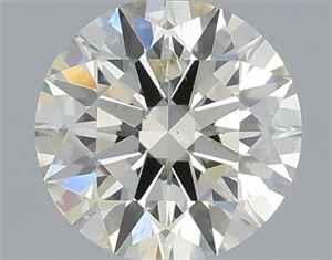 Picture of Natural Diamond 0.41 Carats, Round with Excellent Cut, K Color, SI1 Clarity and Certified by IGI