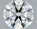 Natural Diamond 0.51 Carats, Round with Excellent Cut, H Color, SI1 Clarity and Certified by IGI