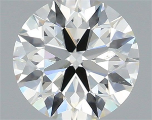 Picture of Natural Diamond 0.51 Carats, Round with Excellent Cut, H Color, SI1 Clarity and Certified by IGI