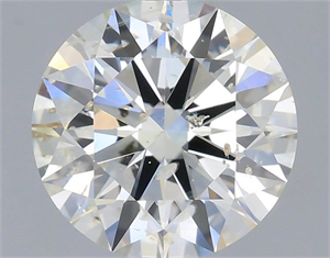 Picture of Natural Diamond 0.80 Carats, Round with Excellent Cut, J Color, I1 Clarity and Certified by IGI