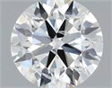 Natural Diamond 0.70 Carats, Round with Excellent Cut, H Color, I1 Clarity and Certified by IGI