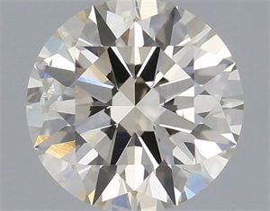 Picture of Natural Diamond 0.56 Carats, Round with Excellent Cut, K Color, SI2 Clarity and Certified by IGI