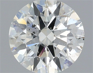 Picture of Natural Diamond 0.70 Carats, Round with Excellent Cut, H Color, I1 Clarity and Certified by IGI