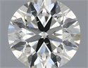 Natural Diamond 0.70 Carats, Round with Excellent Cut, J Color, SI2 Clarity and Certified by IGI