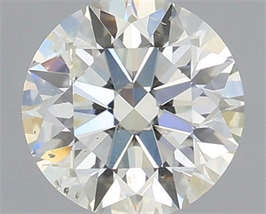 Picture of Natural Diamond 0.41 Carats, Round with Excellent Cut, K Color, SI2 Clarity and Certified by IGI
