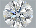 Natural Diamond 0.41 Carats, Round with Excellent Cut, H Color, SI1 Clarity and Certified by IGI