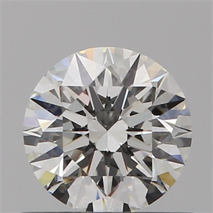 Picture of Natural Diamond 0.52 Carats, Round with Excellent Cut, G Color, VS2 Clarity and Certified by GIA