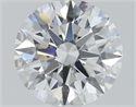 Lab Grown Diamond 1.02 Carats, Round with Ideal Cut, E Color, VVS1 Clarity and Certified by IGI