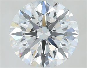 Picture of Lab Grown Diamond 1.04 Carats, Round with Ideal Cut, E Color, VVS1 Clarity and Certified by IGI