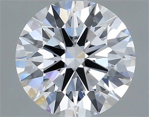 Picture of Lab Grown Diamond 0.89 Carats, Round with Ideal Cut, D Color, VVS2 Clarity and Certified by IGI