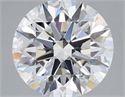 Lab Grown Diamond 3.57 Carats, Round with Ideal Cut, E Color, VVS2 Clarity and Certified by IGI