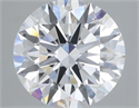 Lab Grown Diamond 3.57 Carats, Round with Ideal Cut, E Color, VVS2 Clarity and Certified by IGI