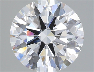 Picture of Lab Grown Diamond 3.57 Carats, Round with Ideal Cut, E Color, VVS2 Clarity and Certified by IGI