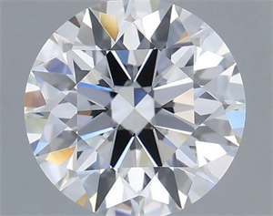 Picture of Lab Grown Diamond 1.09 Carats, Round with Ideal Cut, E Color, IF Clarity and Certified by IGI