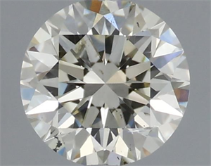 Picture of Natural Diamond 0.50 Carats, Round with Excellent Cut, K Color, SI1 Clarity and Certified by IGI