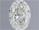 Natural Diamond 0.70 Carats, Oval with  Cut, H Color, VS2 Clarity and Certified by IGI