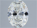 Natural Diamond 1.02 Carats, Oval with  Cut, I Color, SI1 Clarity and Certified by GIA