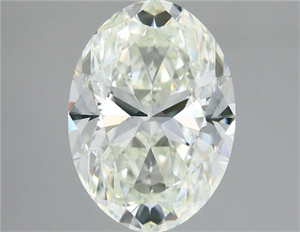 Picture of Natural Diamond 3.02 Carats, Oval with  Cut, H Color, SI1 Clarity and Certified by IGI