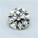 Diamante Natural 0.80 quilates, Redondo , Color K, claridad SI1 y certificado GIA