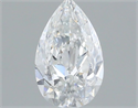 Natural Diamond 0.50 Carats, Pear with  Cut, E Color, SI1 Clarity and Certified by GIA