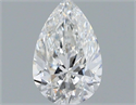 Natural Diamond 0.50 Carats, Pear with  Cut, G Color, SI1 Clarity and Certified by GIA