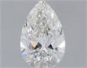 Diamante Natural 0.50 quilates, De pera , Color H, claridad SI2 y certificado GIA