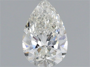 Picture of Natural Diamond 0.52 Carats, Pear with  Cut, I Color, SI1 Clarity and Certified by GIA
