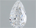 Natural Diamond 0.50 Carats, Pear with  Cut, E Color, SI1 Clarity and Certified by GIA