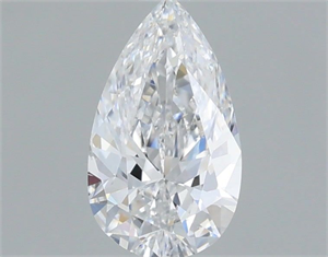 Picture of Natural Diamond 0.50 Carats, Pear with  Cut, E Color, SI1 Clarity and Certified by GIA