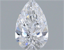 Natural Diamond 0.51 Carats, Pear with  Cut, D Color, VVS2 Clarity and Certified by GIA
