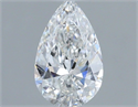 Natural Diamond 0.50 Carats, Pear with  Cut, F Color, VS1 Clarity and Certified by GIA