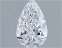 Natural Diamond 0.50 Carats, Pear with  Cut, D Color, VS1 Clarity and Certified by GIA