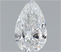 Natural Diamond 0.58 Carats, Pear with  Cut, E Color, SI1 Clarity and Certified by GIA