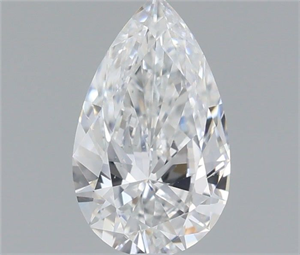 Picture of Natural Diamond 0.58 Carats, Pear with  Cut, E Color, SI1 Clarity and Certified by GIA
