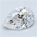 Diamante Natural 1.51 quilates, De pera , Color E, claridad VS2 y certificado GIA
