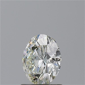 Picture of Natural Diamond 1.09 Carats, Round with Excellent Cut, K Color, VS2 Clarity and Certified by GIA
