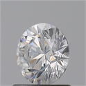 Natural Diamond 0.75 Carats, Round with Excellent Cut, F Color, I1 Clarity and Certified by GIA