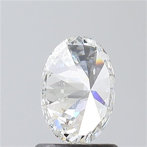 Foto Diamante Natural 1.00 quilates, Ovalado , Color F, claridad SI1 y certificado GIA de