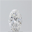 Natural Diamond 0.90 Carats, Oval with  Cut, E Color, SI2 Clarity and Certified by GIA