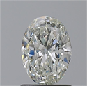 Natural Diamond 1.01 Carats, Oval with  Cut, J Color, I1 Clarity and Certified by GIA