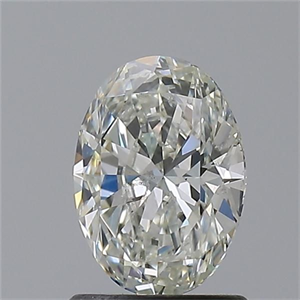 Picture of Natural Diamond 1.01 Carats, Oval with  Cut, J Color, I1 Clarity and Certified by GIA