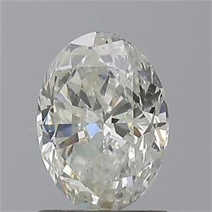 Foto Diamante Natural 1.00 quilates, Ovalado , Color K, claridad SI2 y certificado GIA de